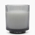 POIRE BLANCHE 0.5L - נר צילנדר פסים אפור