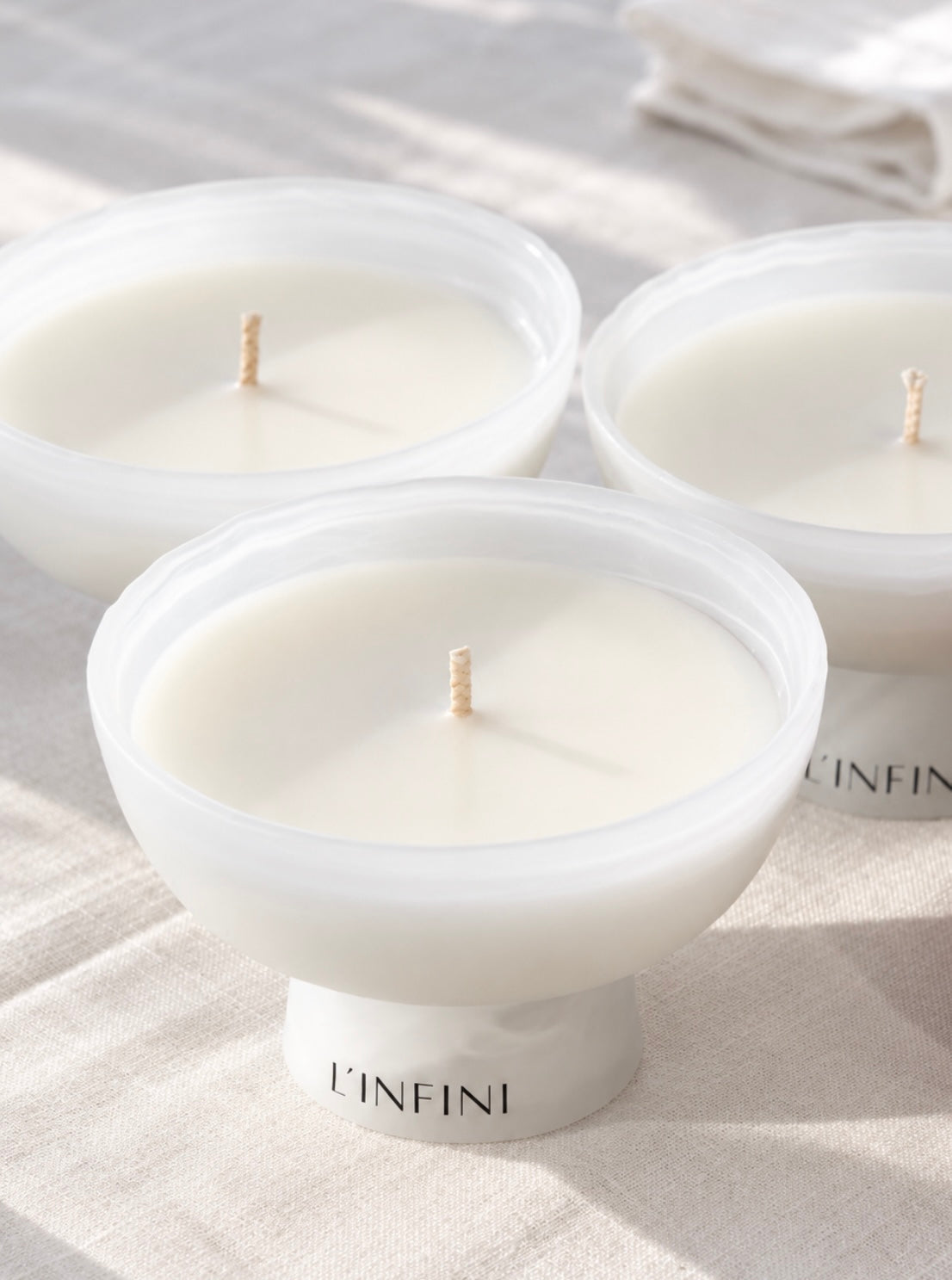 NUIT BLANCHE 150ml - ivory נר זכוכית